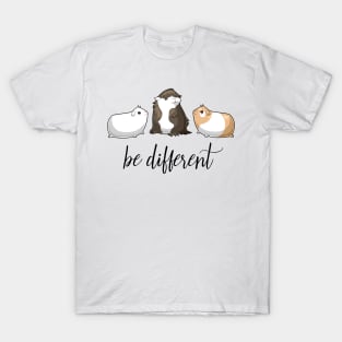 Be Different - Guinea Pig Lover gift T-Shirt